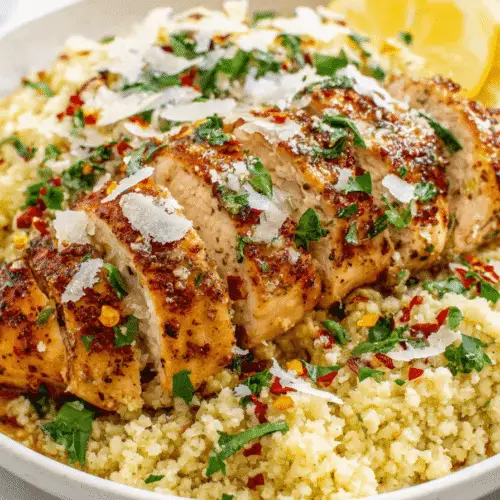 Garlic Butter Chicken And Cauliflower Rice Recipe