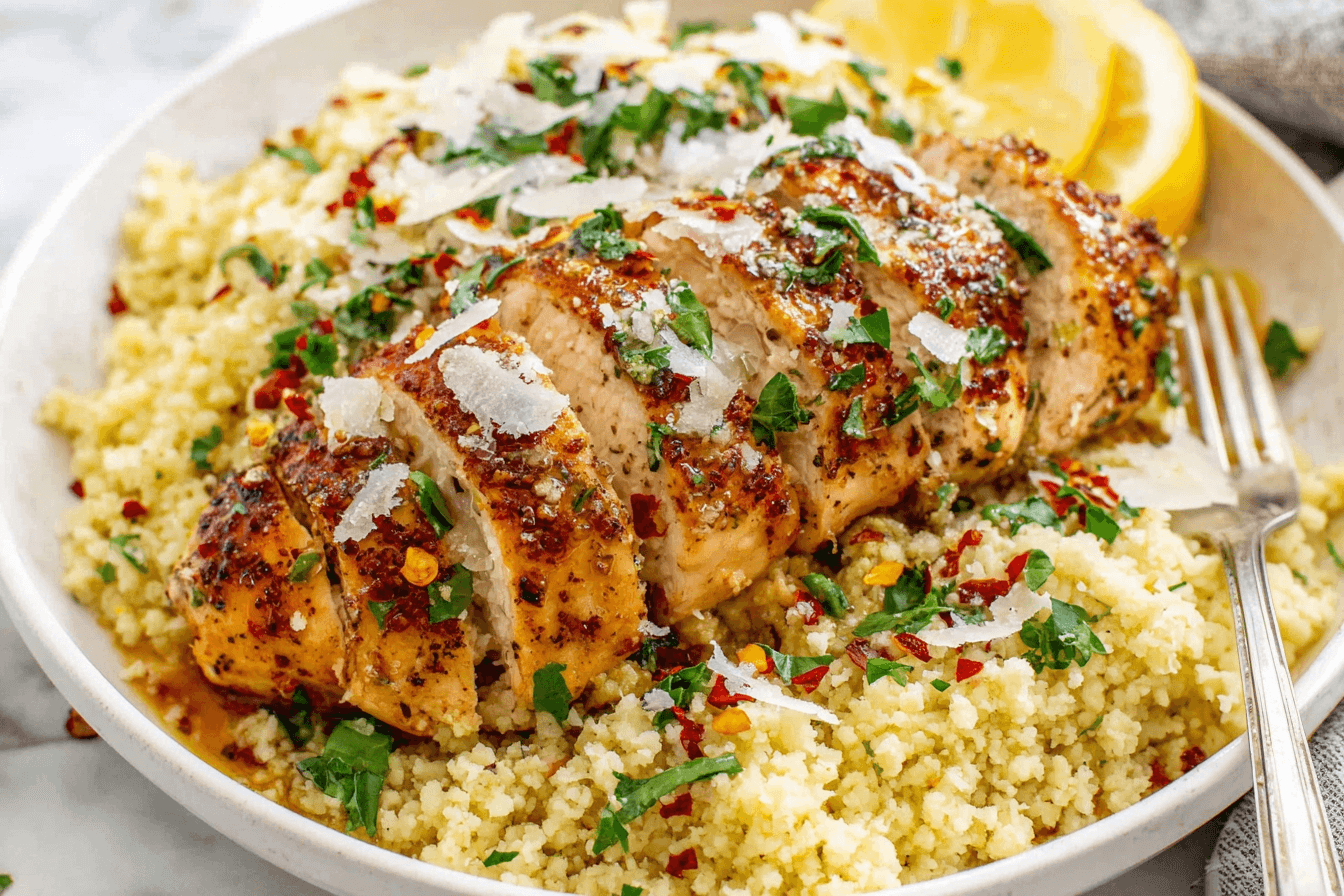 Garlic Butter Chicken And Cauliflower Rice Recipe