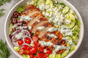 Grilled Chicken Tzatziki Salad