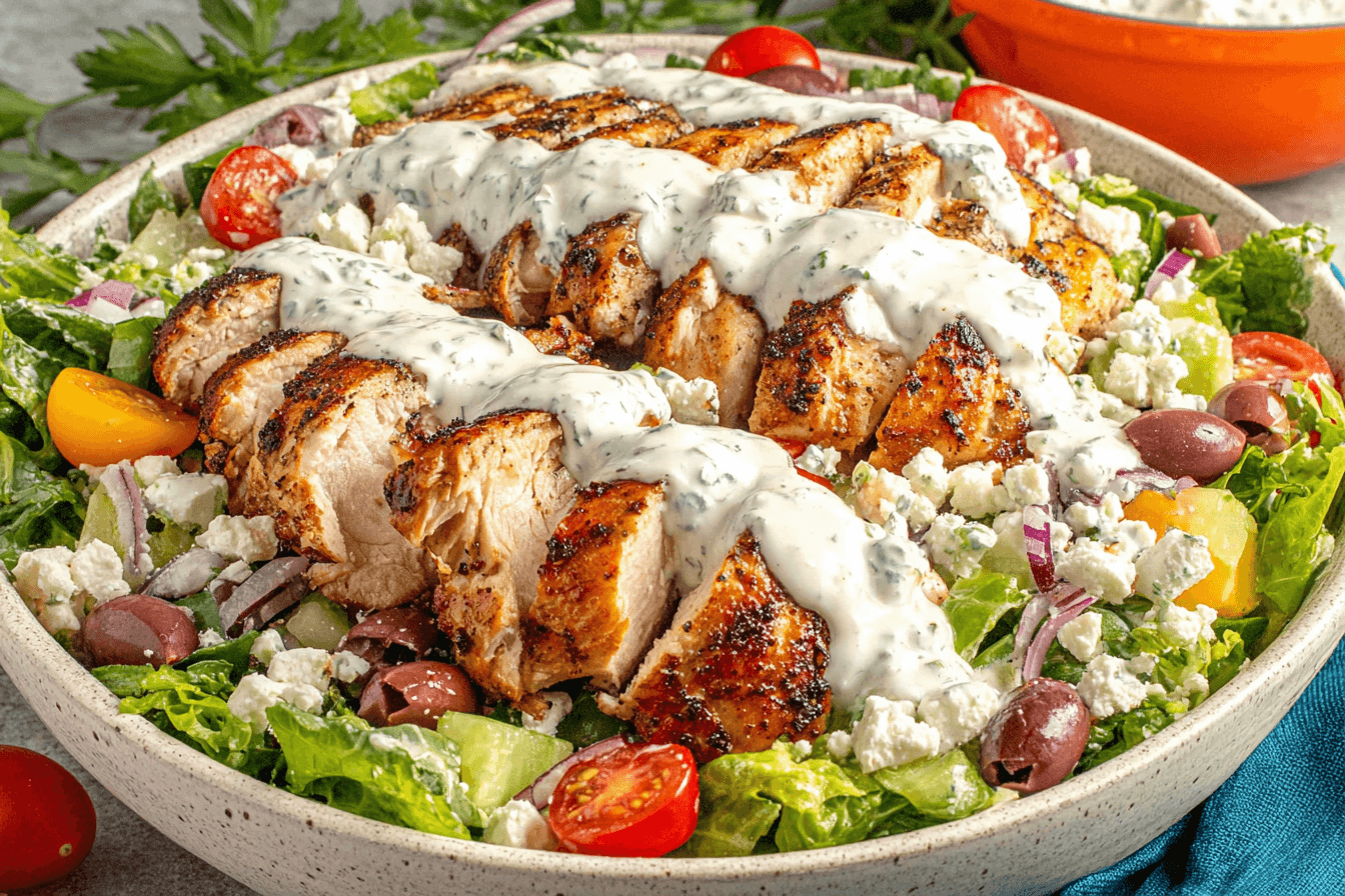 Grilled Chicken Tzatziki Salad Recipe