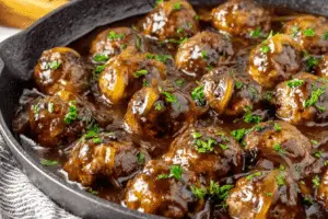 Ground Beef Meatballs And Gravy