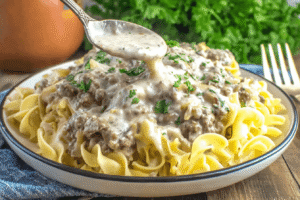 Ground Beef Stroganoff