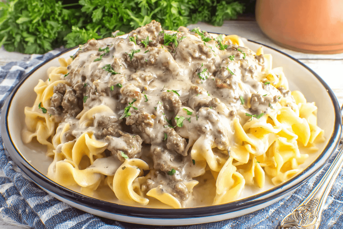Ground Beef Stroganoff Recipe