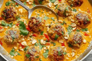 Healthy Turkey Meatballs In Curry Sauce