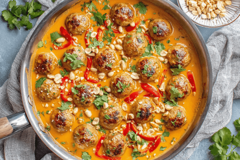 Healthy Turkey Meatballs In Curry Sauce Recipe
