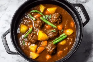 Homemade Meatball Stew