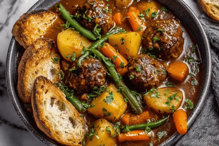 Homemade Meatball Stew Recipe