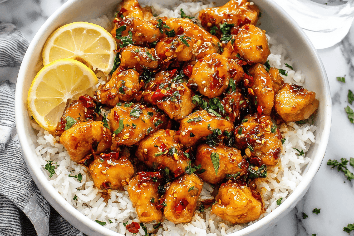 Honey Garlic Chicken Bites Recipe