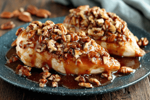 Honey Garlic Pecan Chicken