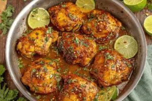 Honey Lime Chicken Thighs