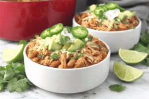 Jalapeno Beans With Shredded Chicken