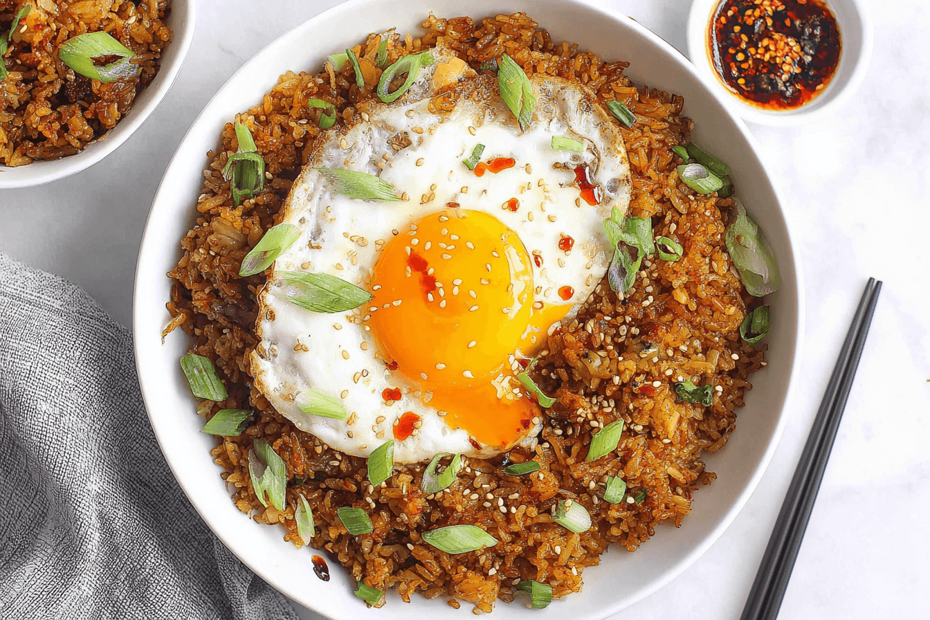 Kimchi Fried Rice With Brown Rice Recipe