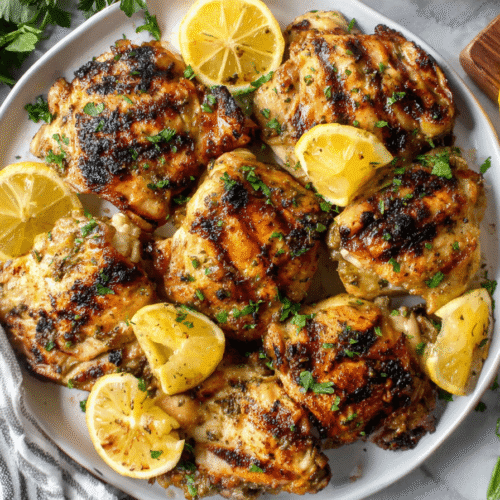 Lemon Ginger Soy Marinated Grilled Chicken Recipe