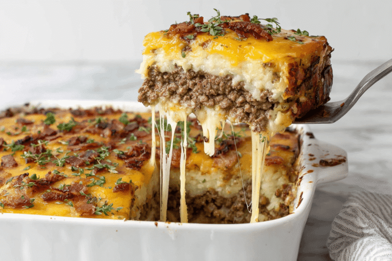 Loaded Potato Meatloaf Casserole Recipe