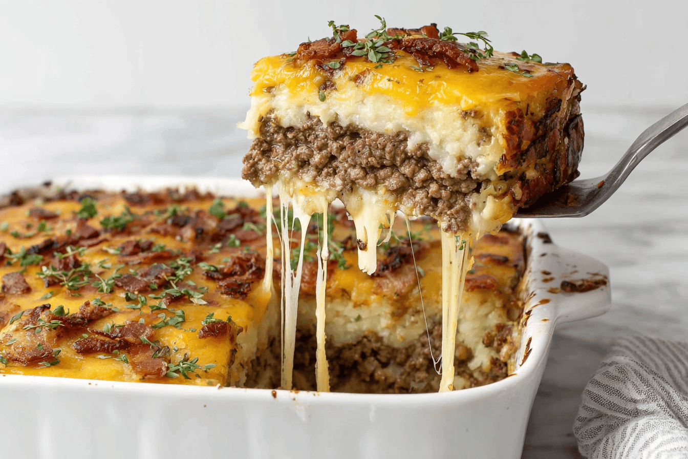 Loaded Potato Meatloaf Casserole Recipe