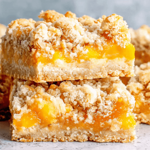 Mango Oatmeal Crumble Bars Recipe