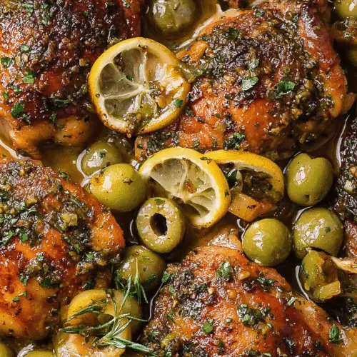 Mediterranean Chicken With Lemons And Olives Recipe