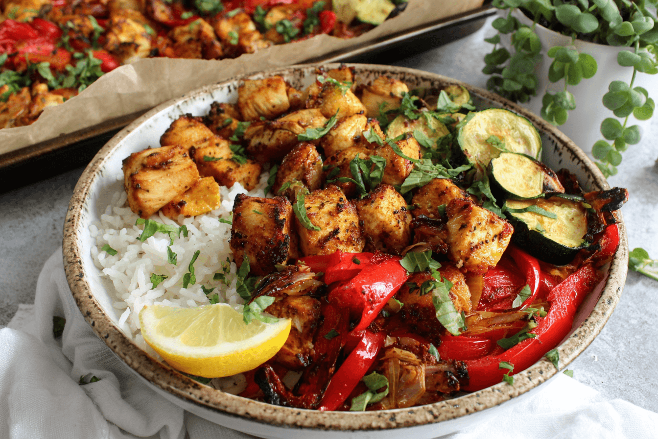 One-Pan Lemon Herb Roasted Chicken & Veggies Recipe