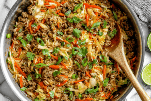 One Skillet Deconstructed Egg Roll