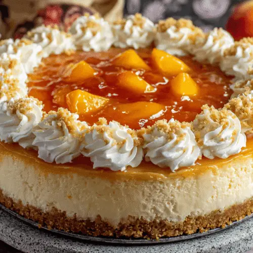 Peach Cobbler Cheesecake Recipe