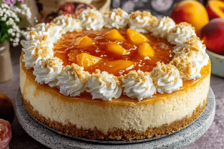 Peach Cobbler Cheesecake Recipe