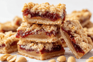 Peanut Butter Strawberry Bars