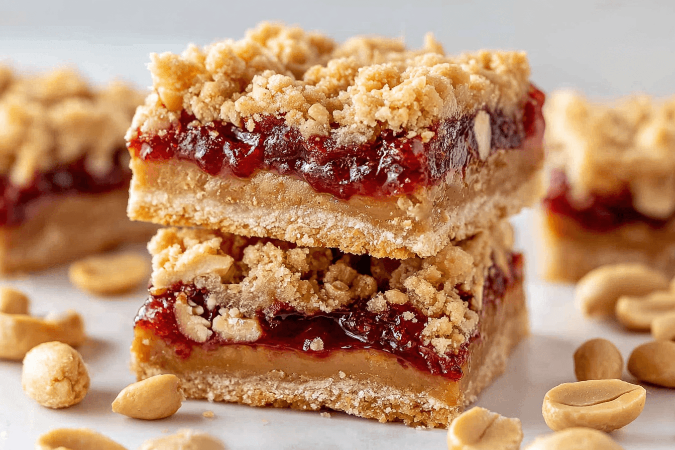 Peanut Butter Strawberry Bars Recipe