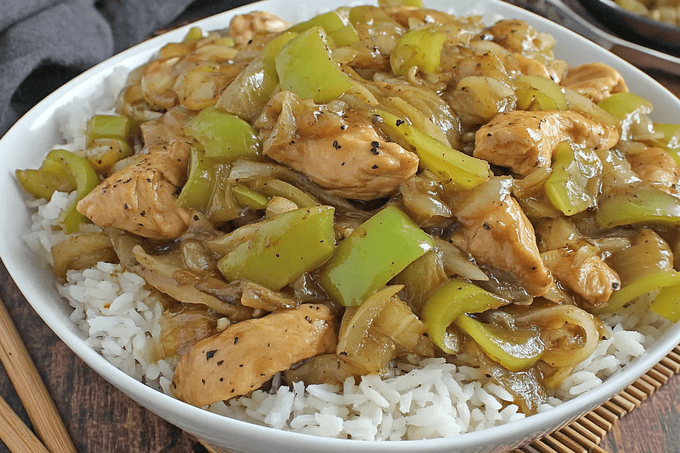 Pepper Chicken And Rice Recipe