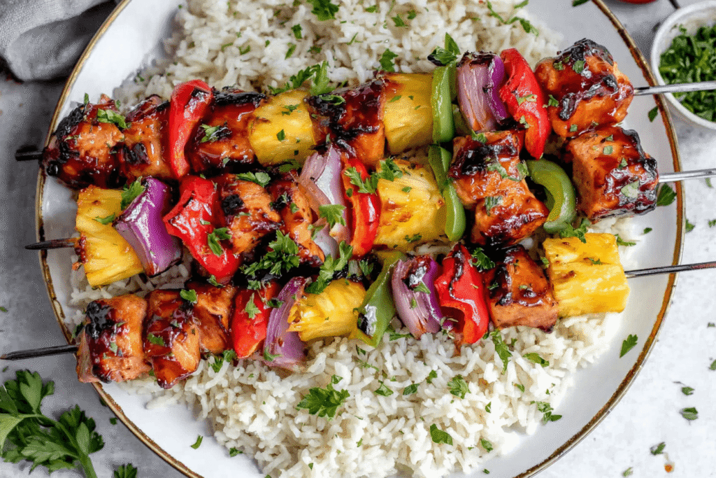 Pineapple Chicken Kabobs Recipe