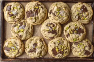 Pistachio Chocolate Chip Cookies