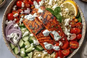 Salmon Couscous Salad Bowl