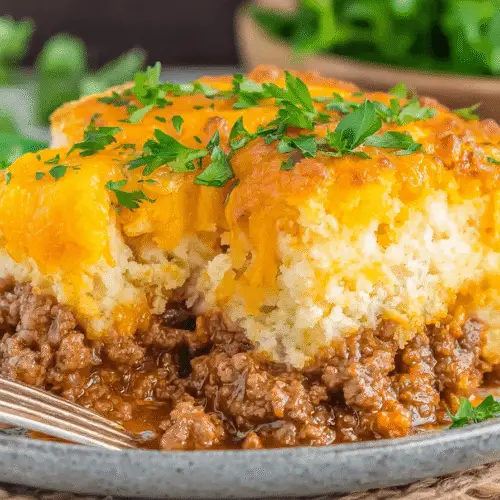 Sloppy Joe Cheddar Bay Casserole Recipe