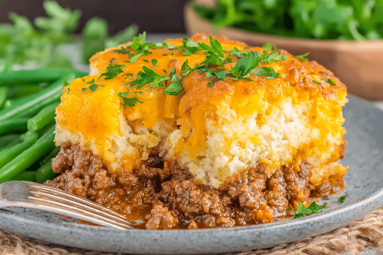 Sloppy Joe Cheddar Bay Casserole Recipe