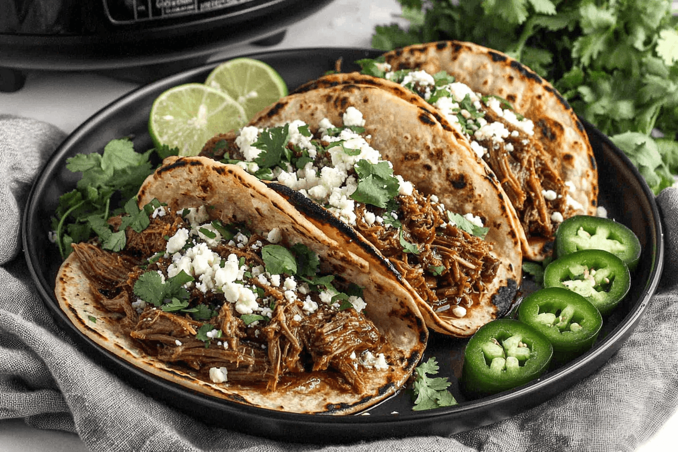 Slow Cooker Brisket Tacos Recipe