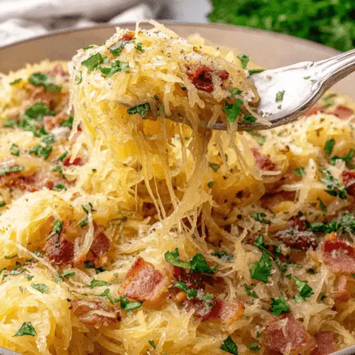 Spaghetti Squash Carbonara Recipe