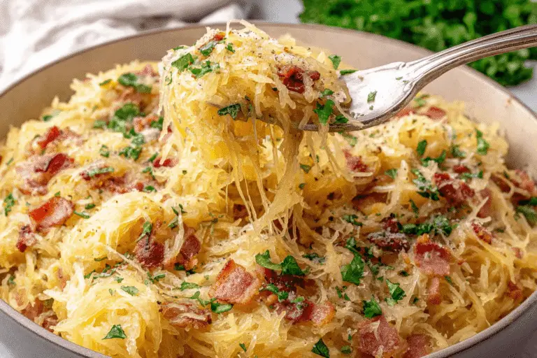 Spaghetti Squash Carbonara Recipe