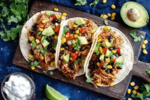 Speedy Chicken & Black Bean Tacos