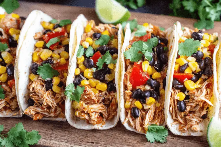 Speedy Chicken & Black Bean Tacos Recipe