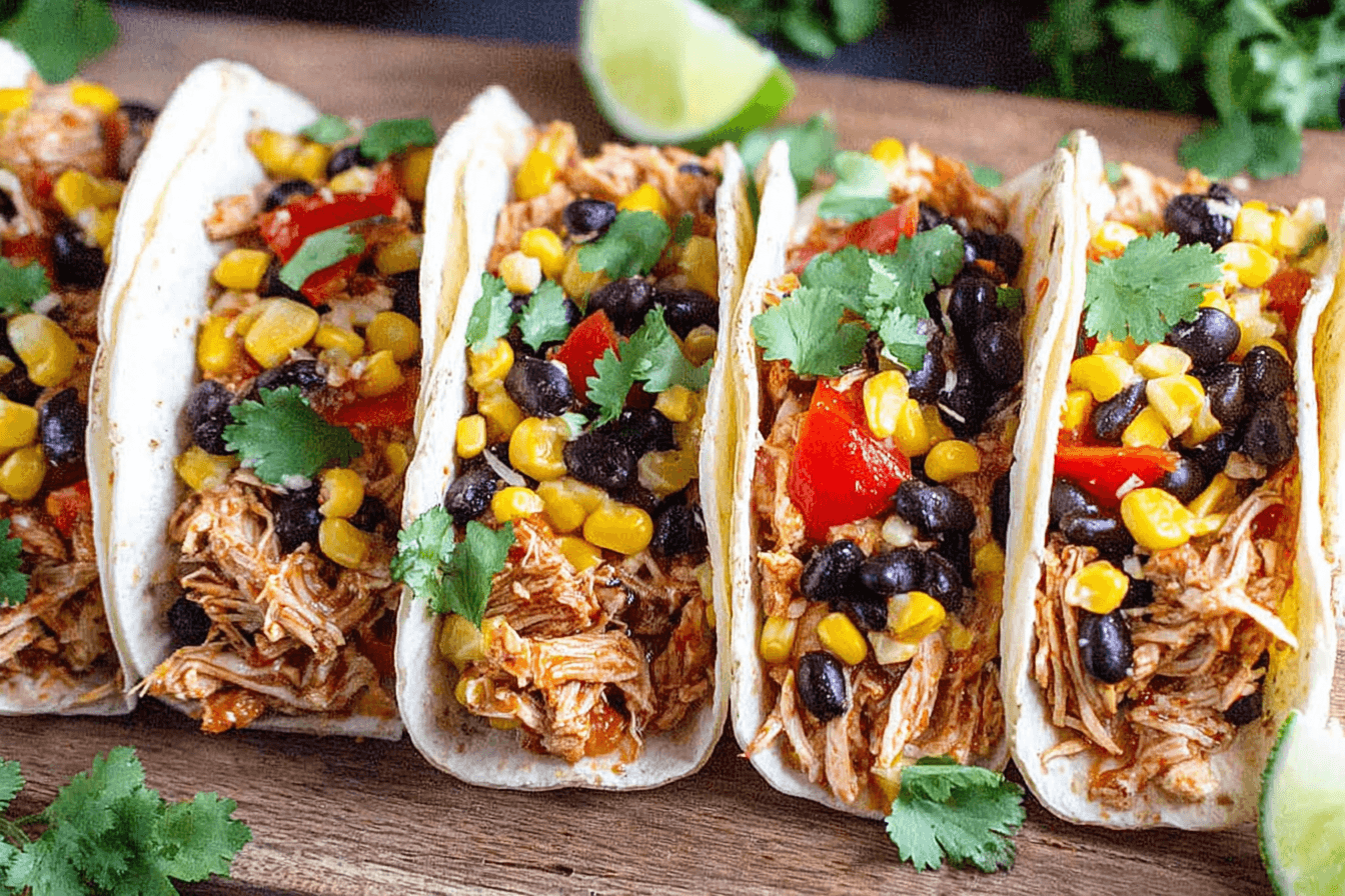 Speedy Chicken & Black Bean Tacos Recipe