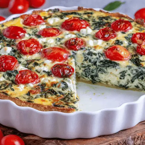 Spinach and Feta Quiche Recipe