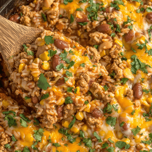 Turkey Taco Rice Skillet Recipe
