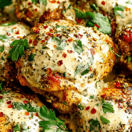 Za'atar Tahini Chicken Thighs Recipe
