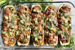 Zucchini Taco Boats