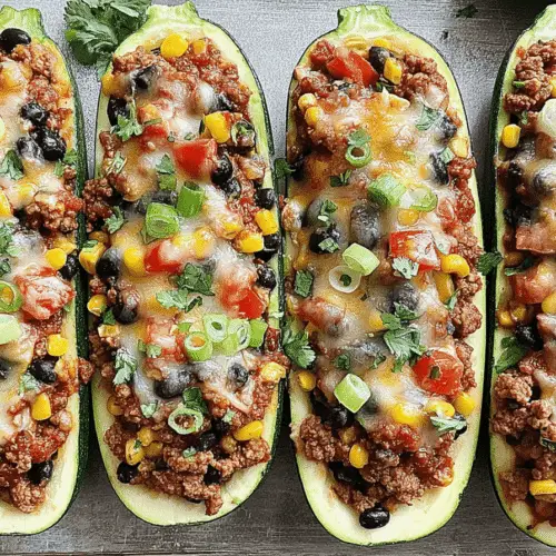 Zucchini Taco Boats Recipe