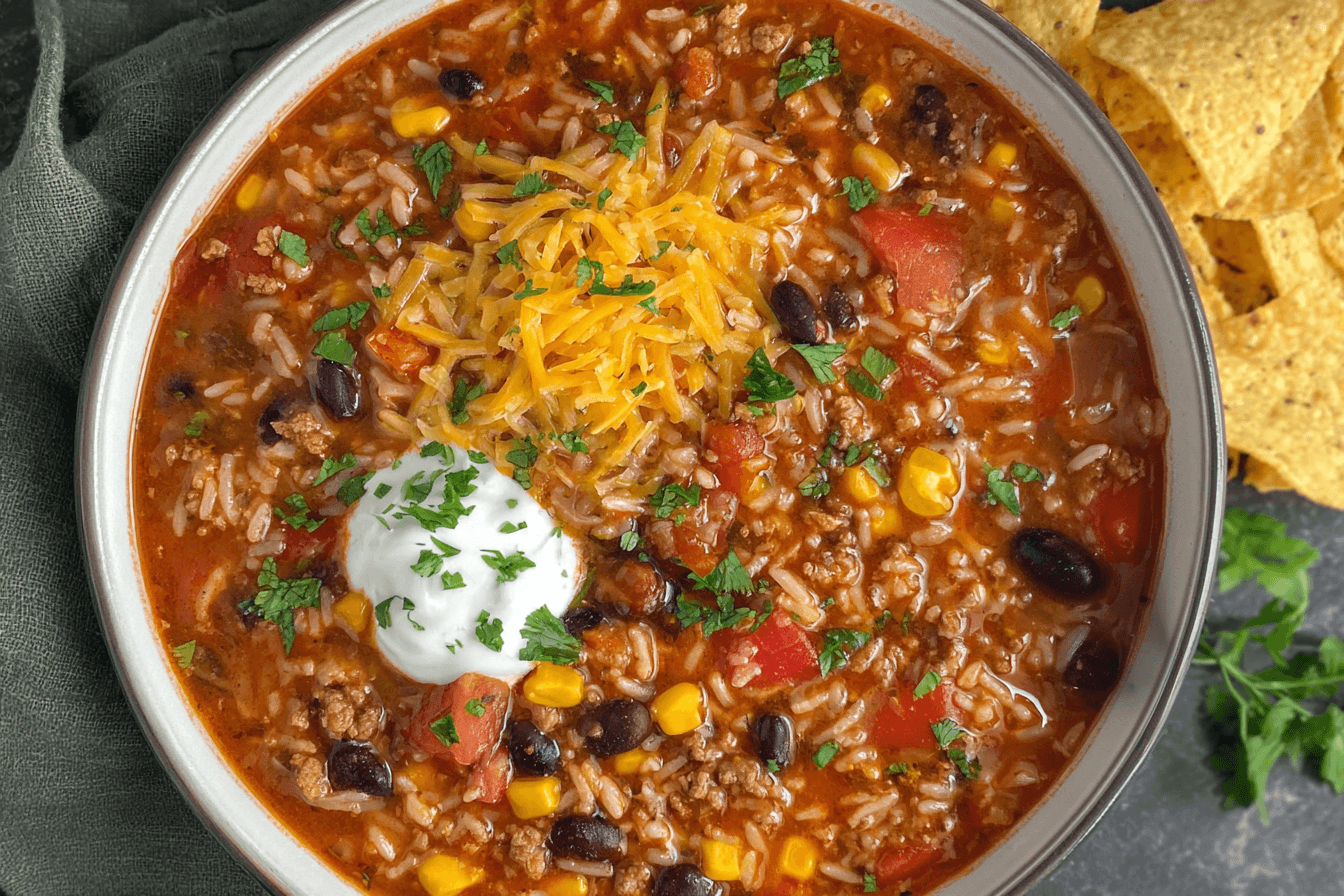 Beef Taco Soup Recipe