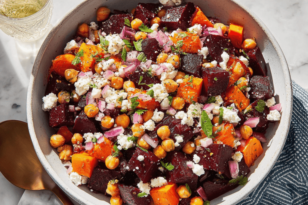 Beet and Chickpea Salad Delight Recipe