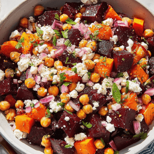 Beet and Chickpea Salad Delight Recipe