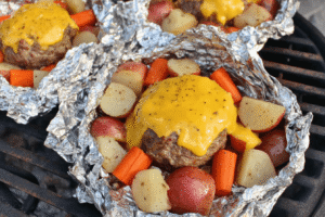 Campfire Cheeseburger Hobo Packets