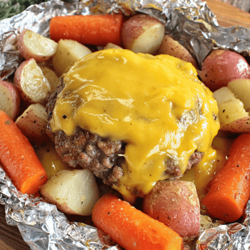 Campfire Cheeseburger Hobo Packets Recipe