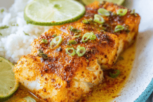 Chili Lime Baked Cod